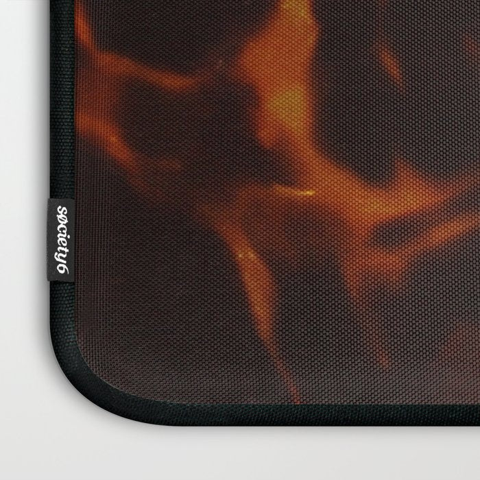 Dark Amber Tortoiseshell Print Pattern Laptop Sleeve Gallery Image 3