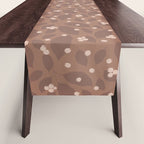 Coffee Leaves and Berries - Mocha Mousse Table Runner Gallery Image 1
