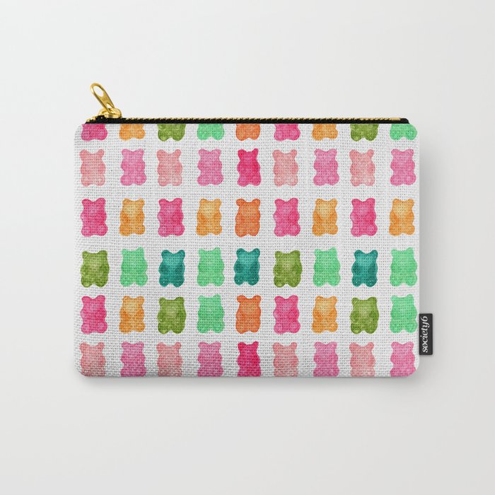 Gummy Bears Colorful Candy Carry All Pouch