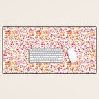 Pink summer blooming Desk Mat Gallery Image 1