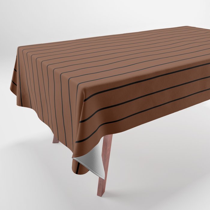 Minimal Arch XLII Brick Red Modern Geometric Lines Tablecloth Gallery Image 1