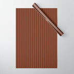 Minimal Arch XLII Brick Red Modern Geometric Lines Wrapping Paper Gallery Image 1