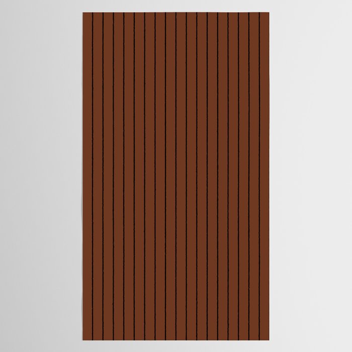 Minimal Arch XLII Brick Red Modern Geometric Lines Tablecloth Gallery Image 2
