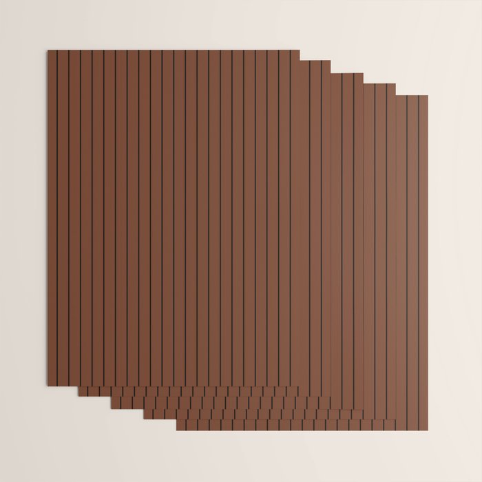 Minimal Arch XLII Brick Red Modern Geometric Lines Wrapping Paper Gallery Image 3