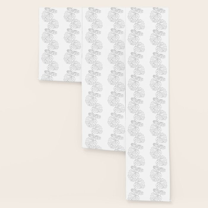 Monstera Leaf Line Drawing Wallpaper Gallery Image 3