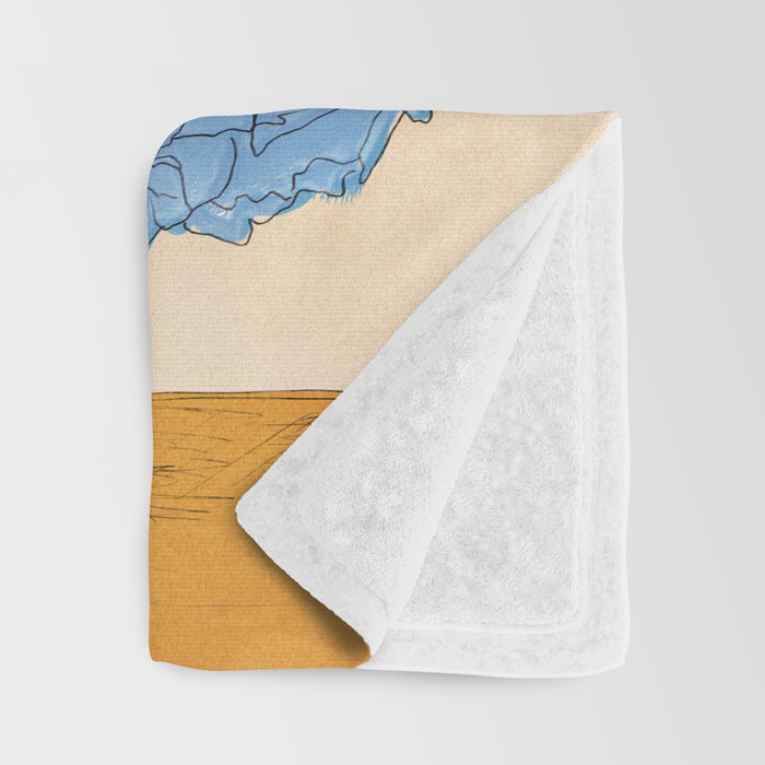 Bouquet Gift Blue Throw Blanket Gallery Image 3