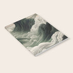 Japanese Wall Art Anime Poster Sage Green Wabi Sabi Painting Mountain Wall Art Notebook Gallery Image 2