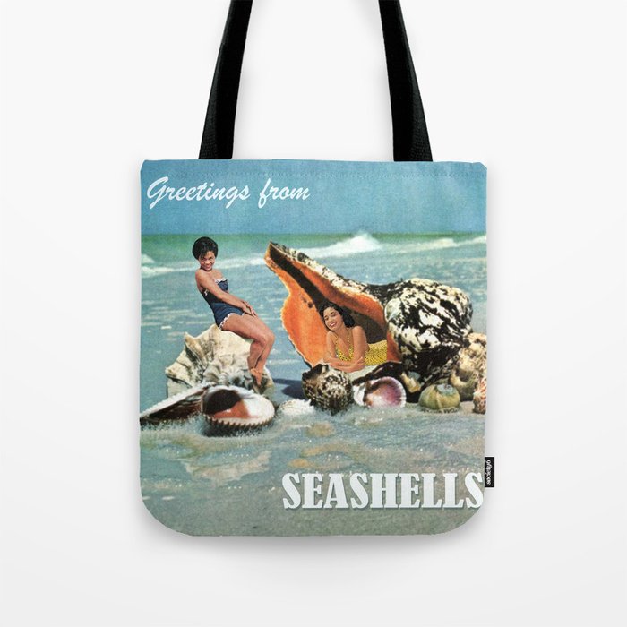 Greetings from Seashells! Tote Bag Gallery Image 1