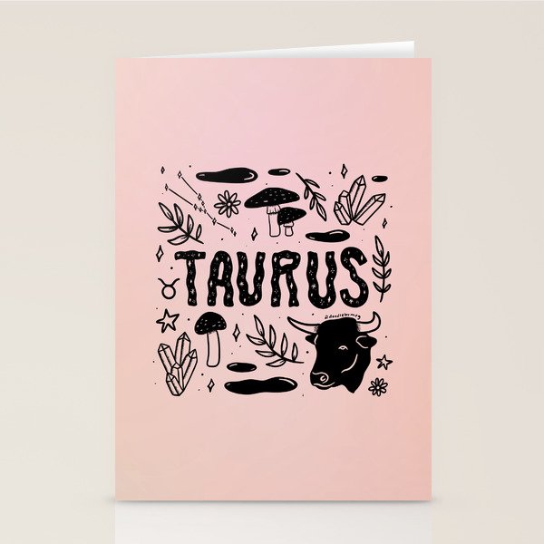 Celestial Taurus Stationery Card Gallery Image 1