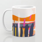 landscape pink peachy abstract Coffee Mug Gallery Image 3