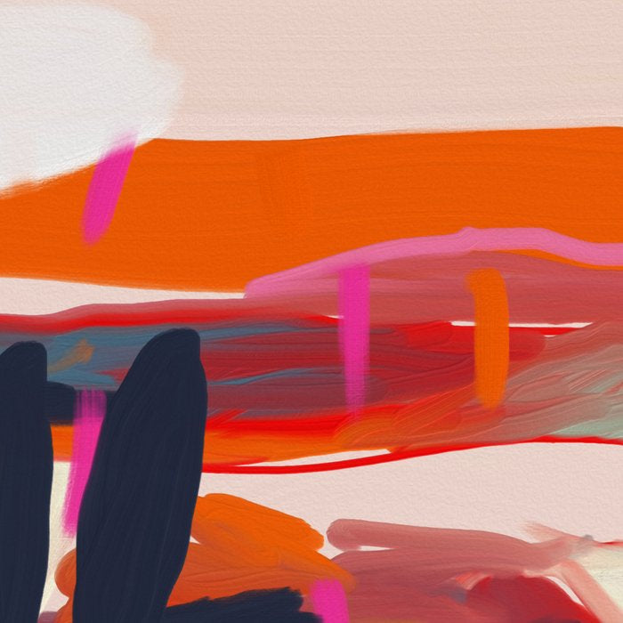 landscape pink peachy abstract Coffee Mug Gallery Image 2