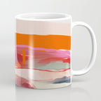 landscape pink peachy abstract Coffee Mug Gallery Image 1