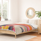 landscape pink peachy abstract Duvet Cover Gallery Image 2