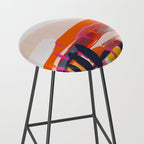landscape pink peachy abstract Stool Gallery Image 2