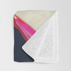 landscape pink peachy abstract Throw Blanket Gallery Image 3