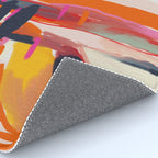 landscape pink peachy abstract Rug Gallery Image 4