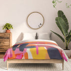 landscape pink peachy abstract Comforter Gallery Image 3