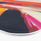 landscape pink peachy abstract Bath Mat Gallery Image 3