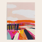 landscape pink peachy abstract Poster Gallery Image 4
