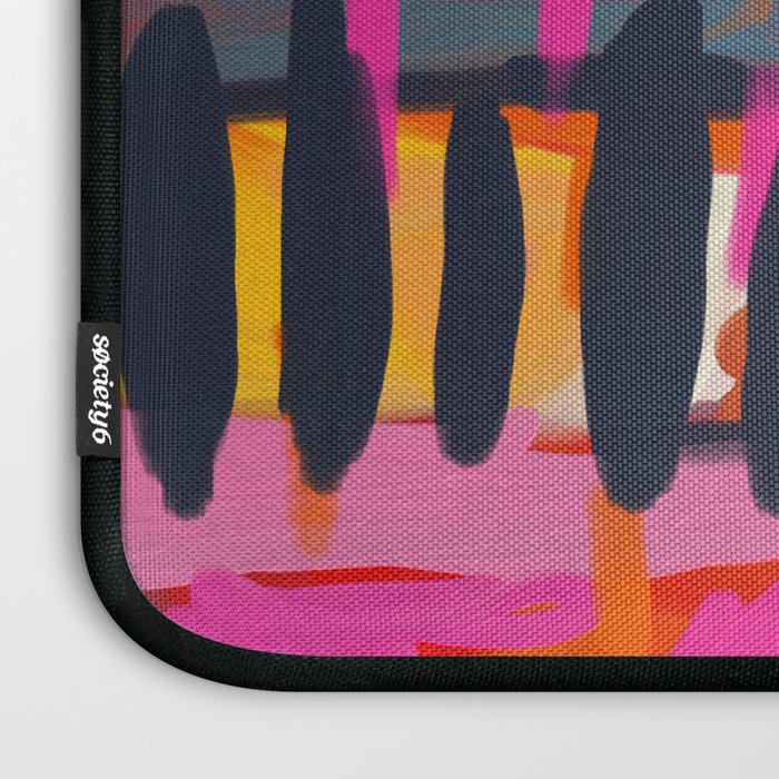landscape pink peachy abstract Laptop Sleeve Gallery Image 3