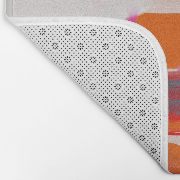 landscape pink peachy abstract Bath Mat Gallery Image 2