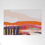 landscape pink peachy abstract Welcome Mat Gallery Image 1