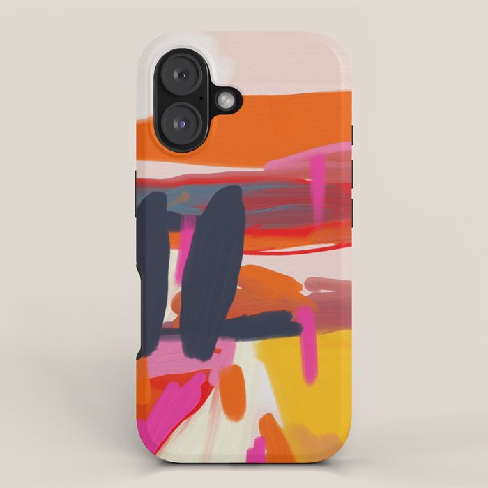 landscape pink peachy abstract iPhone Case Gallery Image 1