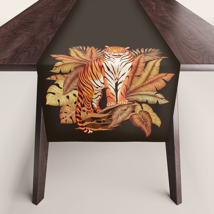 Autumn Jungle Tiger Table Runner Gallery Image 1