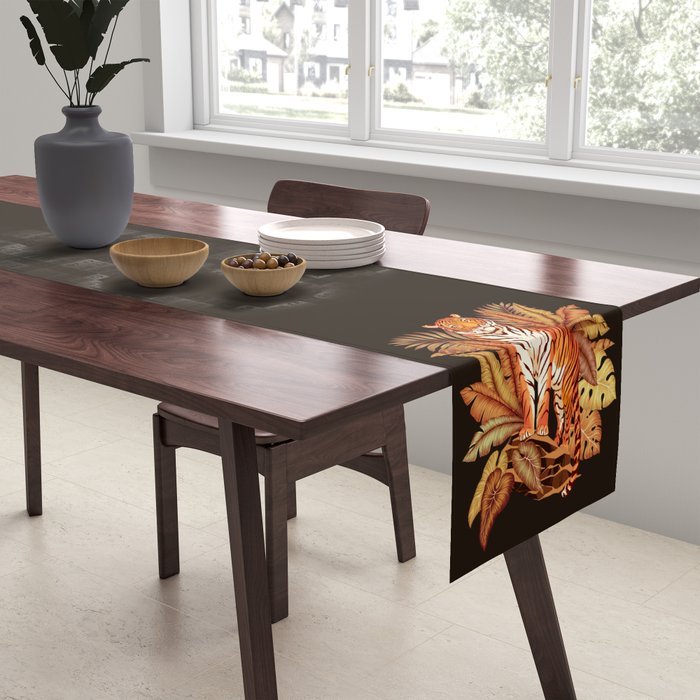 Autumn Jungle Tiger Table Runner Gallery Image 2