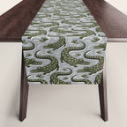 Alligator - Down In The Bayou - Grey Table Runner Gallery Image 1