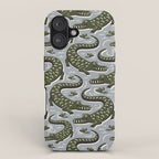 Alligator - Down In The Bayou - Grey iPhone Case Gallery Image 1