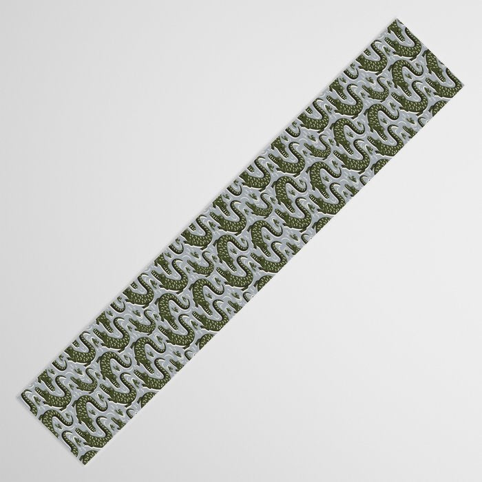 Alligator - Down In The Bayou - Grey Table Runner Gallery Image 3