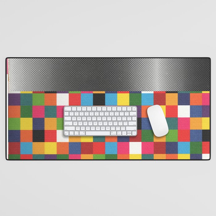 daydream color in kvadraten Desk Mat Gallery Image 1