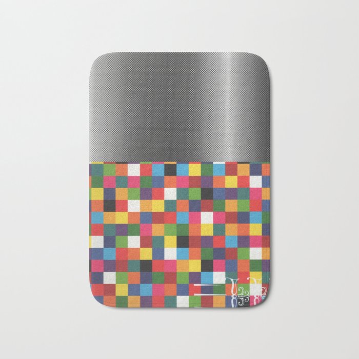daydream color in kvadraten Bath Mat Gallery Image 1