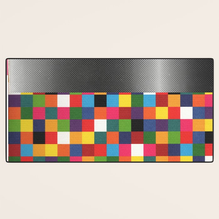 daydream color in kvadraten Desk Mat Gallery Image 3