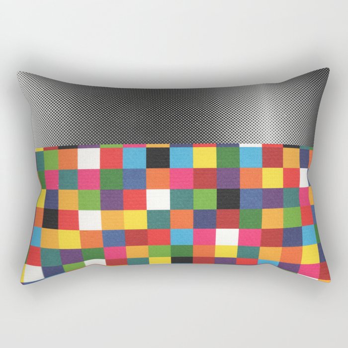 daydream color in kvadraten Rectangular Pillow Gallery Image 1