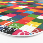 daydream color in kvadraten Bath Mat Gallery Image 3