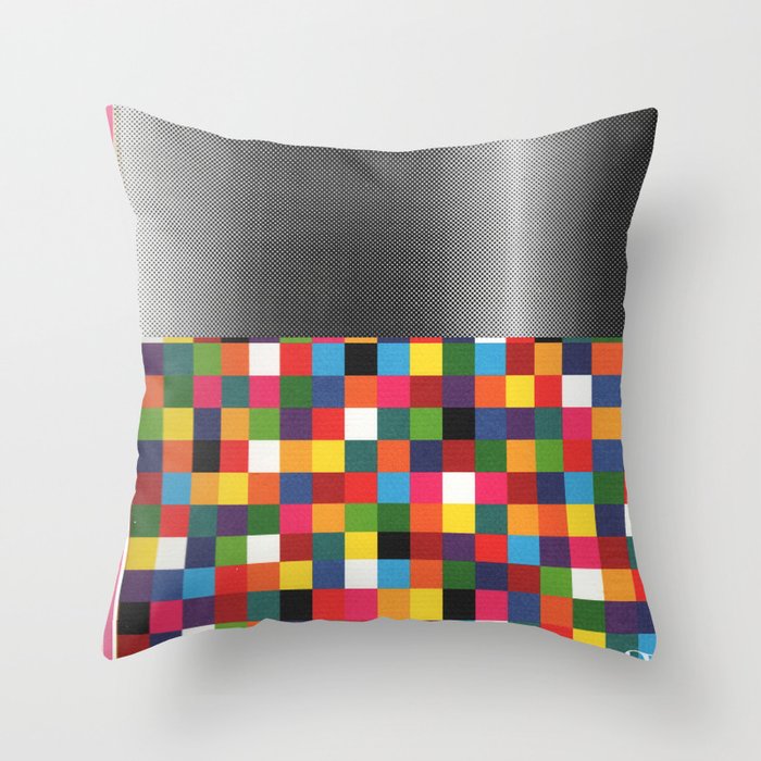 daydream color in kvadraten Throw Pillow Gallery Image 6