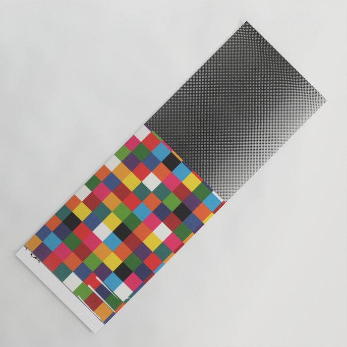 daydream color in kvadraten Yoga Mat Gallery Image 1