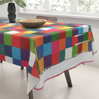 daydream color in kvadraten Tablecloth Gallery Image 3