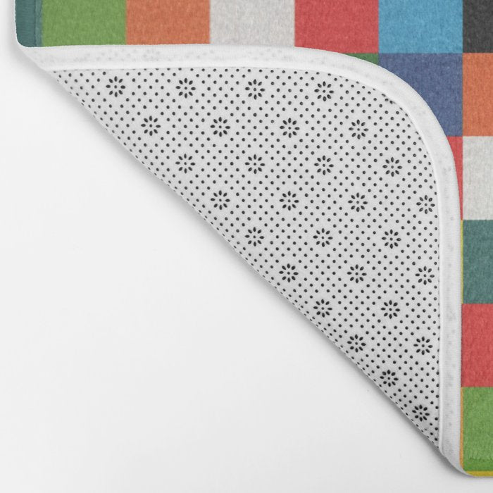 daydream color in kvadraten Bath Mat Gallery Image 2