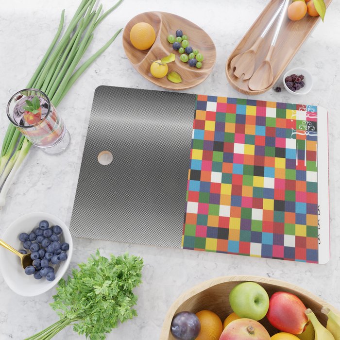 daydream color in kvadraten Cutting Board Gallery Image 2