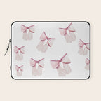 Coquette Bow, light pink, blush Laptop Sleeve Gallery Image 1