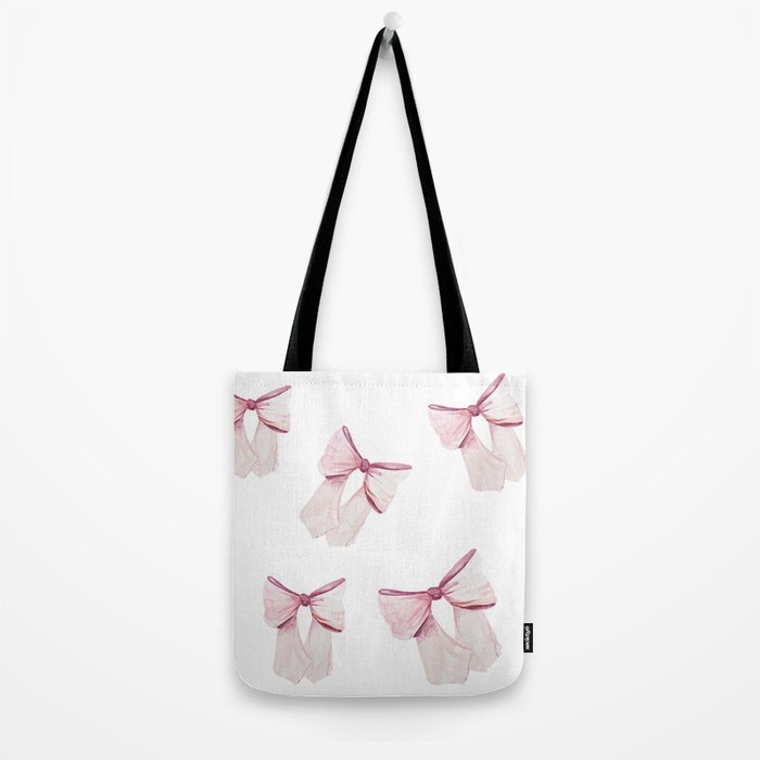 Coquette Bow, light pink, blush Tote Bag Gallery Image 2