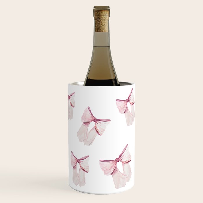 Coquette Bow, light pink, blush Wine Chiller Gallery Image 1