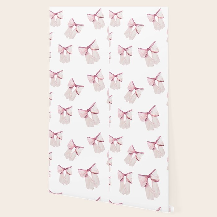 Coquette Bow, light pink, blush Wallpaper Gallery Image 2