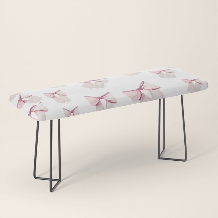 Coquette Bow, light pink, blush Bench Gallery Image 1