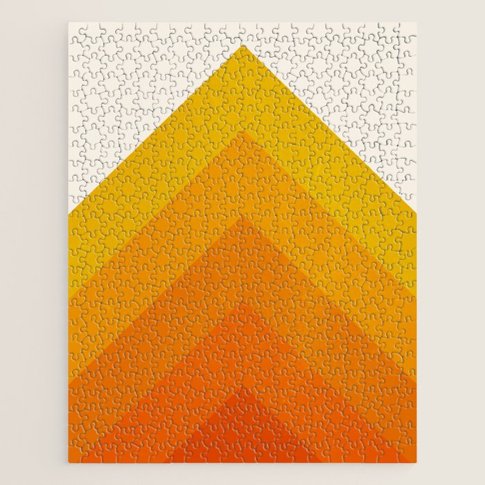 Chevron Waves: Retro Summer Edition Jigsaw Puzzle Gallery Image 1