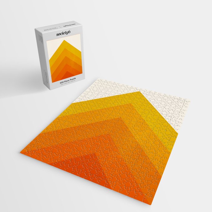Chevron Waves: Retro Summer Edition Jigsaw Puzzle Gallery Image 2