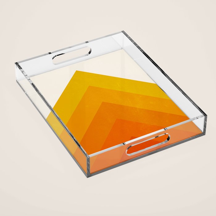 Chevron Waves: Retro Summer Edition Acrylic Tray Gallery Image 1